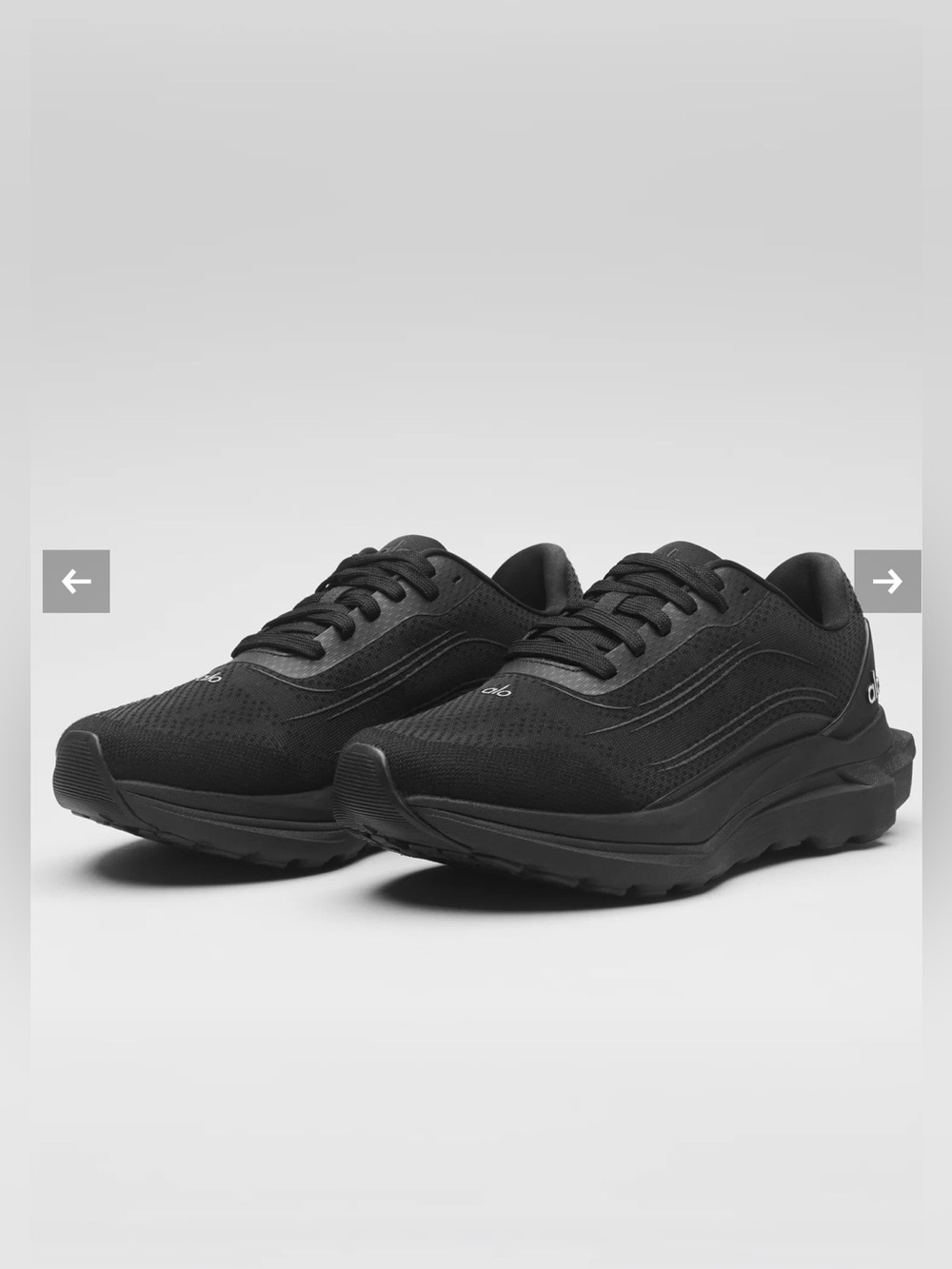 ALO Yoga Men's Black Low-Profile Athletic Sneakers